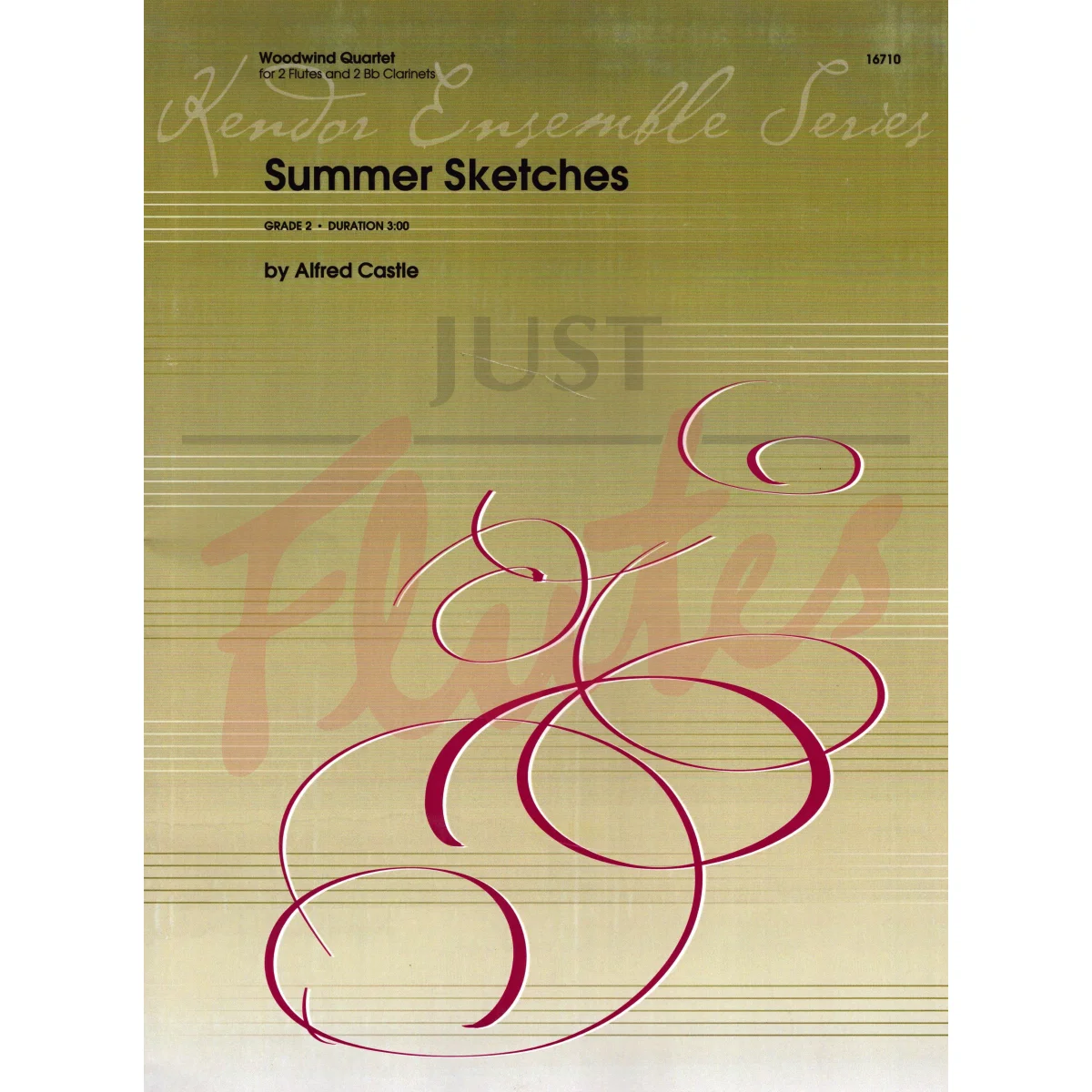 Summer Sketches for Two Flutes and Two Clarinets
