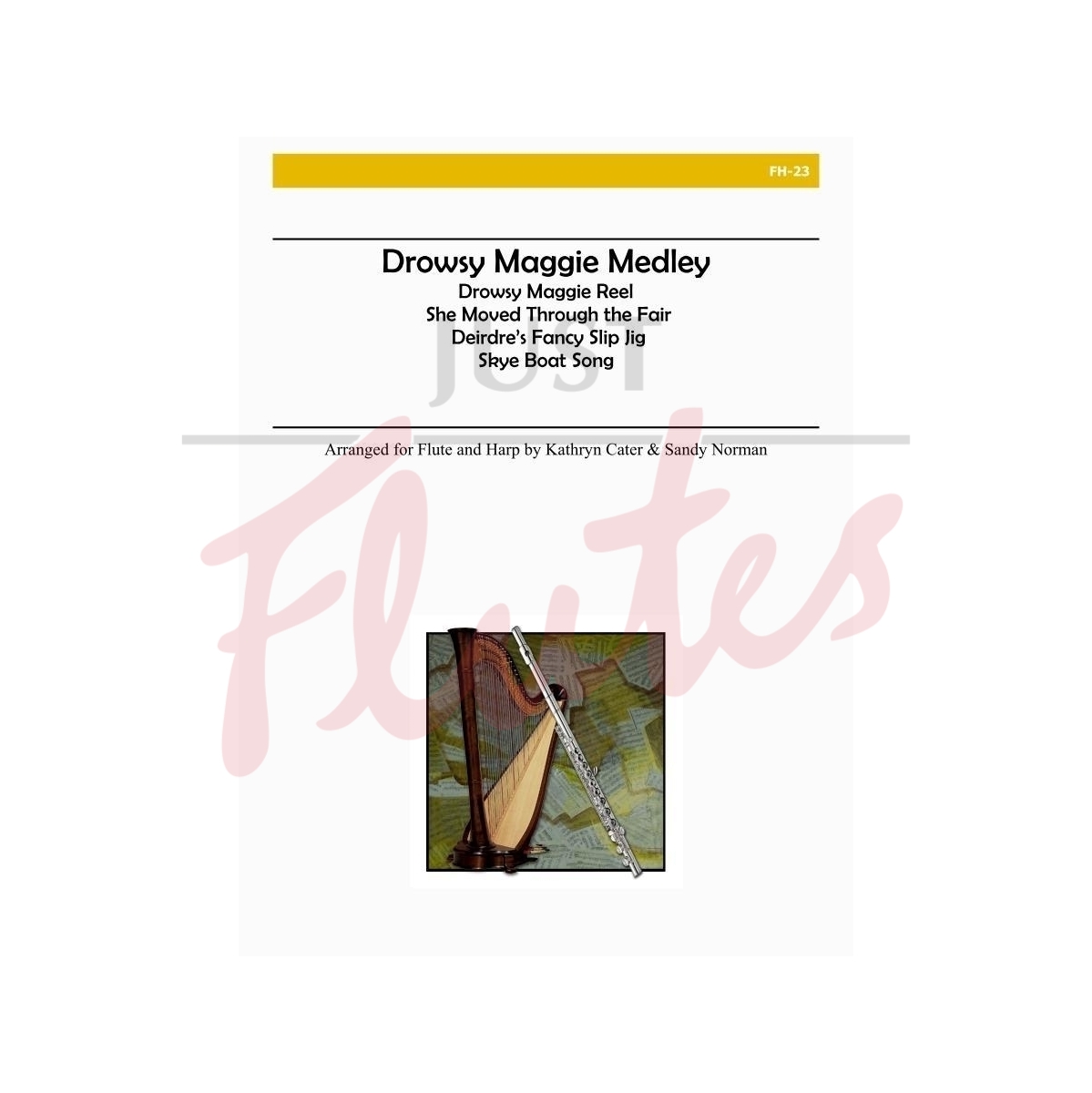 Drowsy Maggie Medley for Flute and Harp