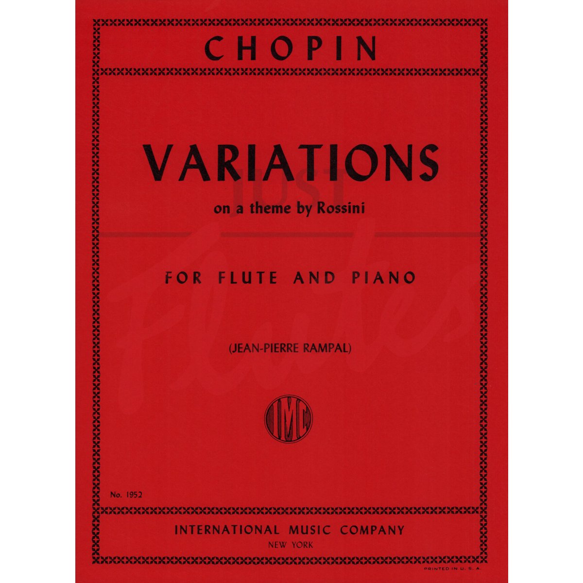 Variations on a Theme by Rossini for Flute and Piano
