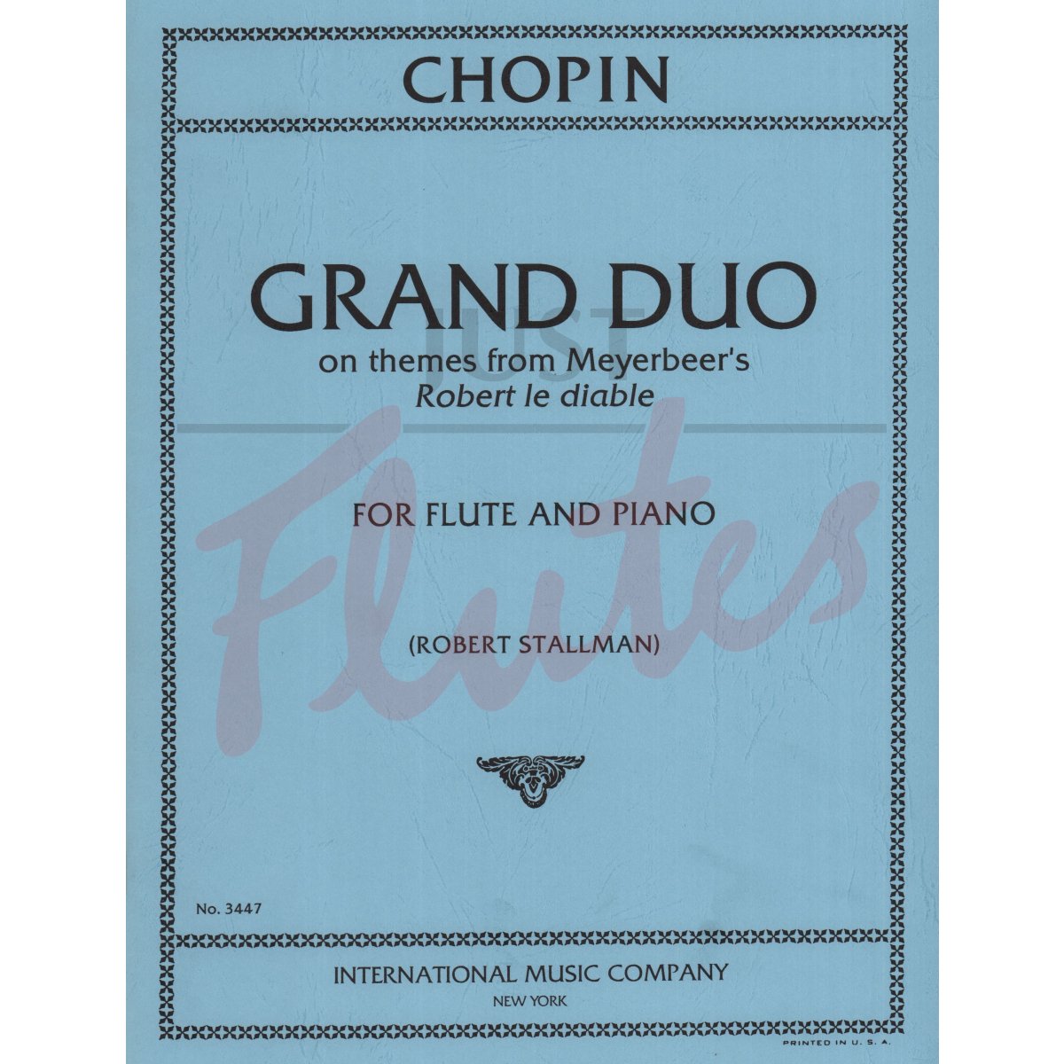 Grand Duo on a Theme of Meyerbeer arranged for Flute and Piano