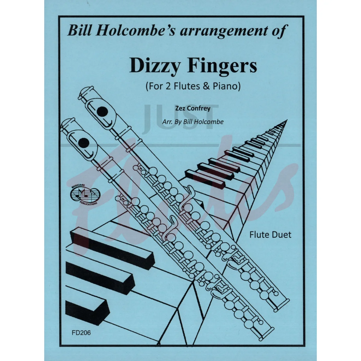 Dizzy Fingers for Two Flutes and Piano