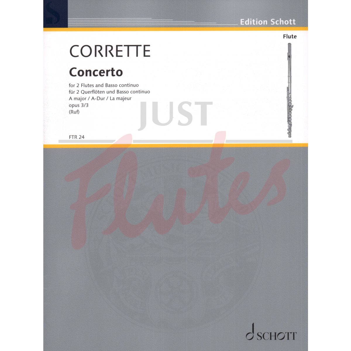 Concerto in A major for Two Flutes and Basso Continuo