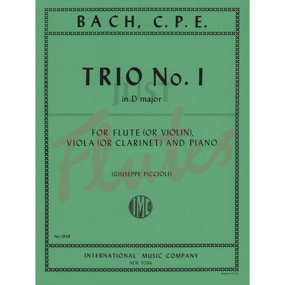 Trio No 1 in D major for Flute/Violin, Viola/Clarinet and Piano