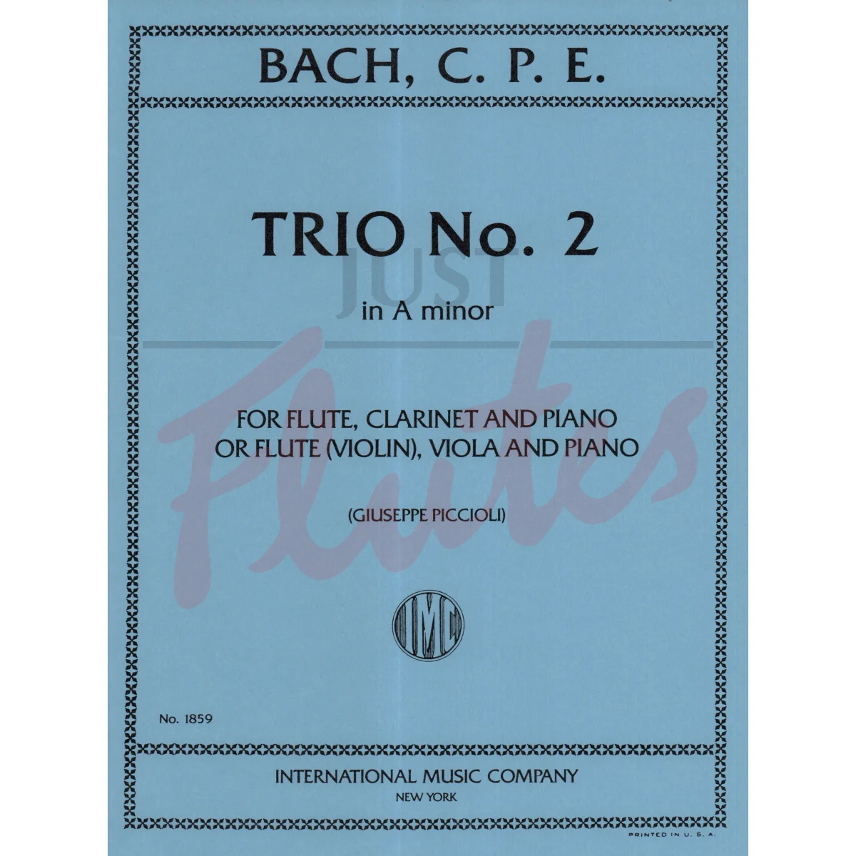 Trio No. 2 in A minor for Flute, Clarinet and Piano