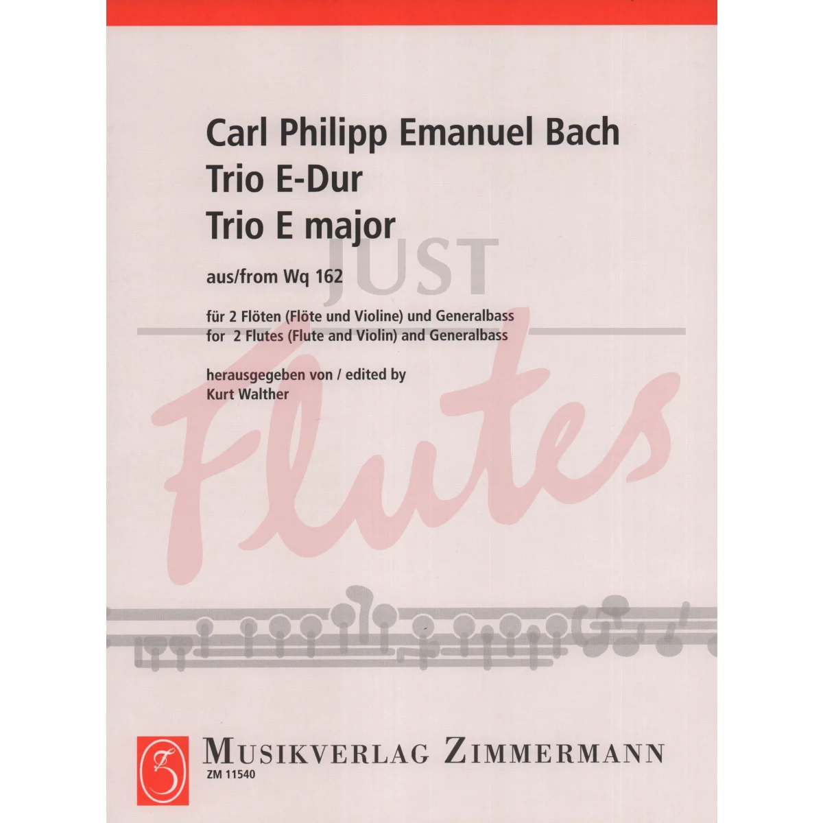 Trio Sonata in E major for Two Flutes and Continuo