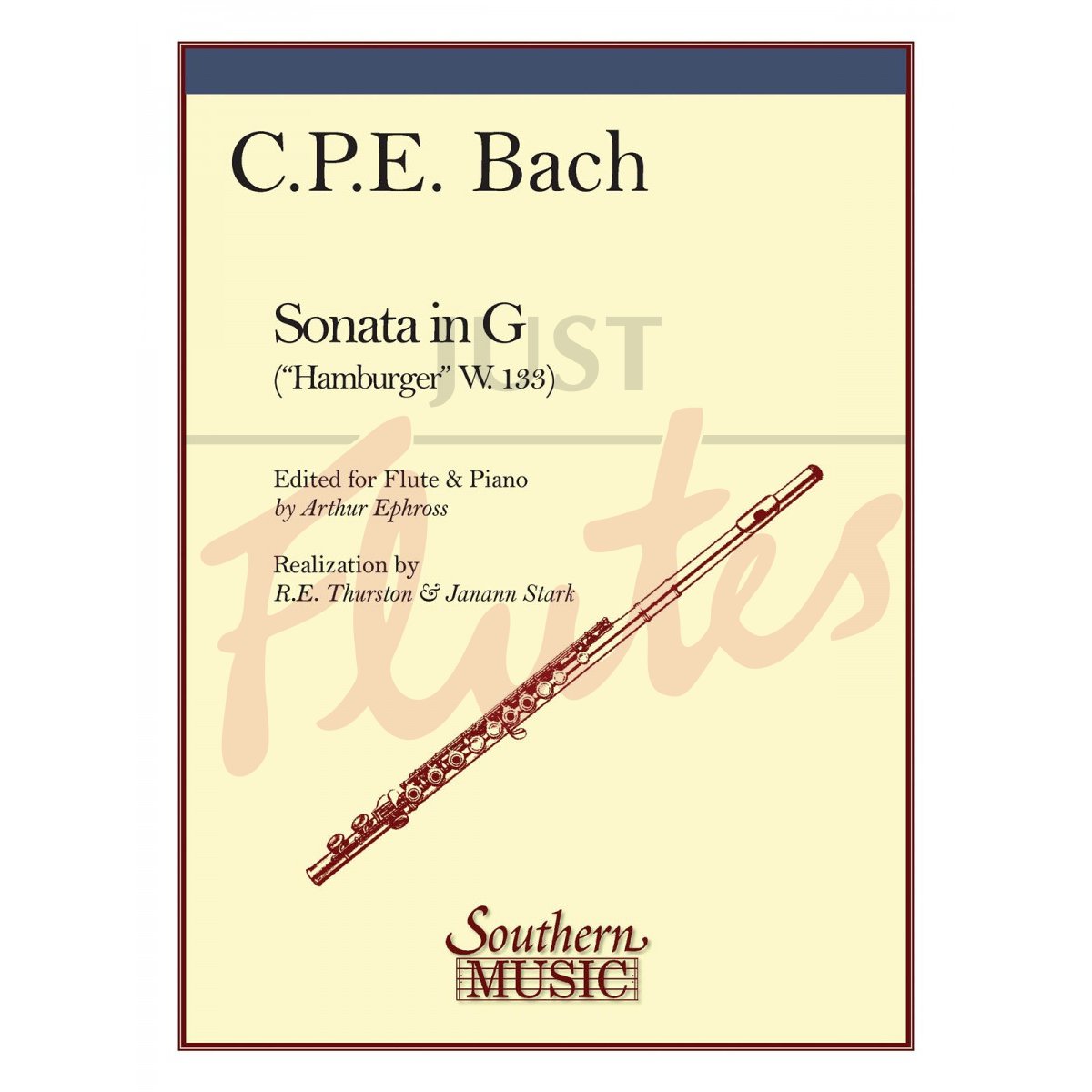 Sonata in G &quot;Hamburger&quot; for Flute and Piano