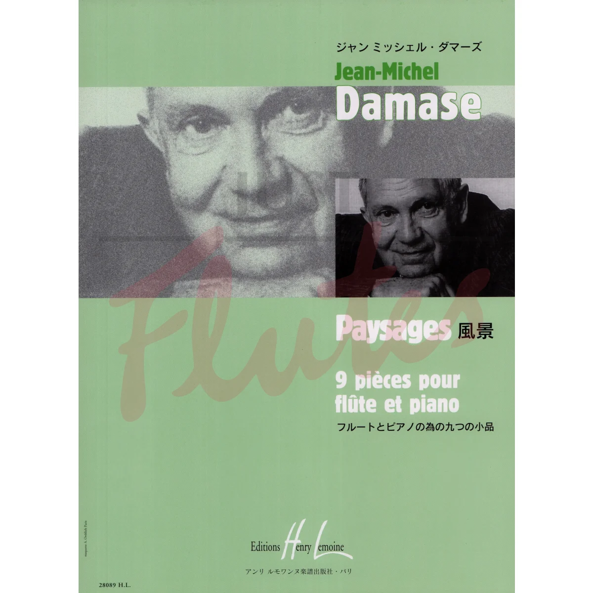 Paysages: 9 Pieces for Flute and Piano