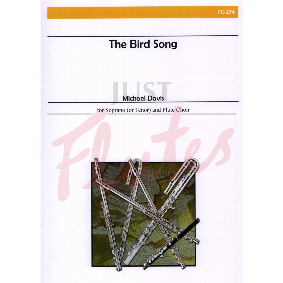 The Bird Song for Soprano or Tenor Voice and Flute Choir