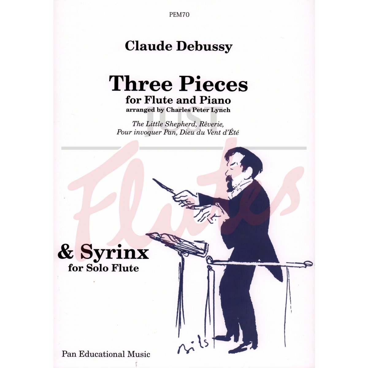 Syrinx for solo flute and Three Pieces for flute &amp; piano
