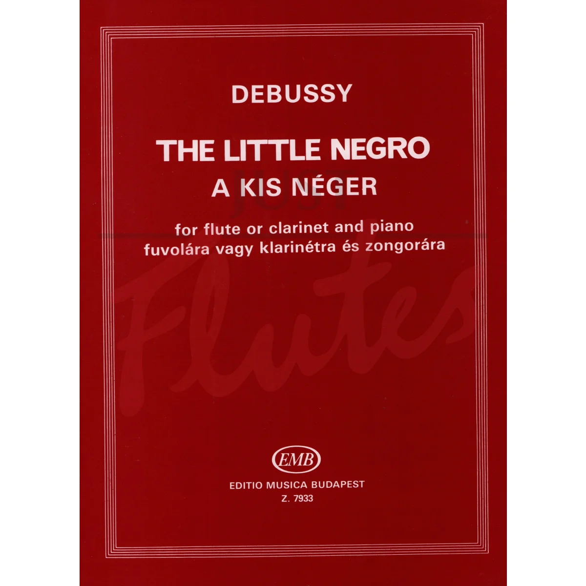 The Little Negro for Flute or Clarinet and Piano