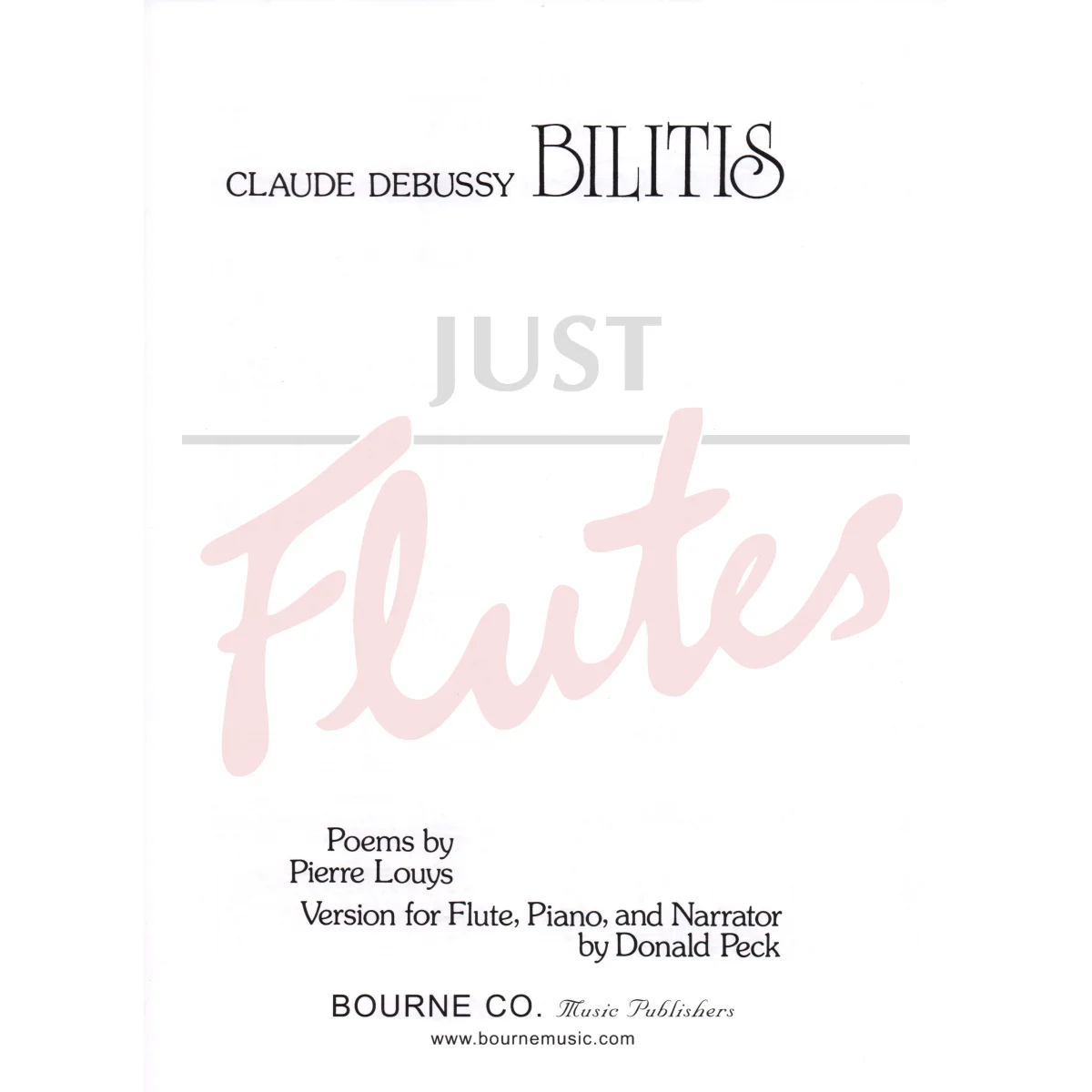 Bilitis for Flute, Piano and Narrator