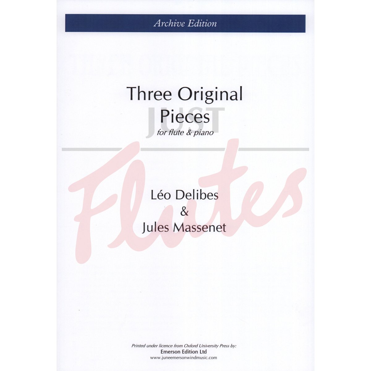 Three Original Pieces for Flute and Piano