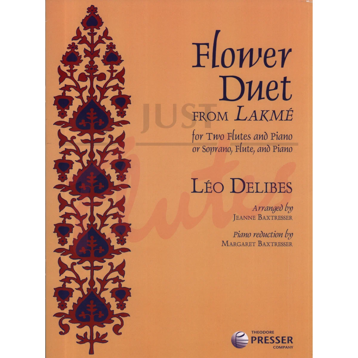 Flower Duet for Two Flutes and Piano (or Soprano, Flute and Piano)