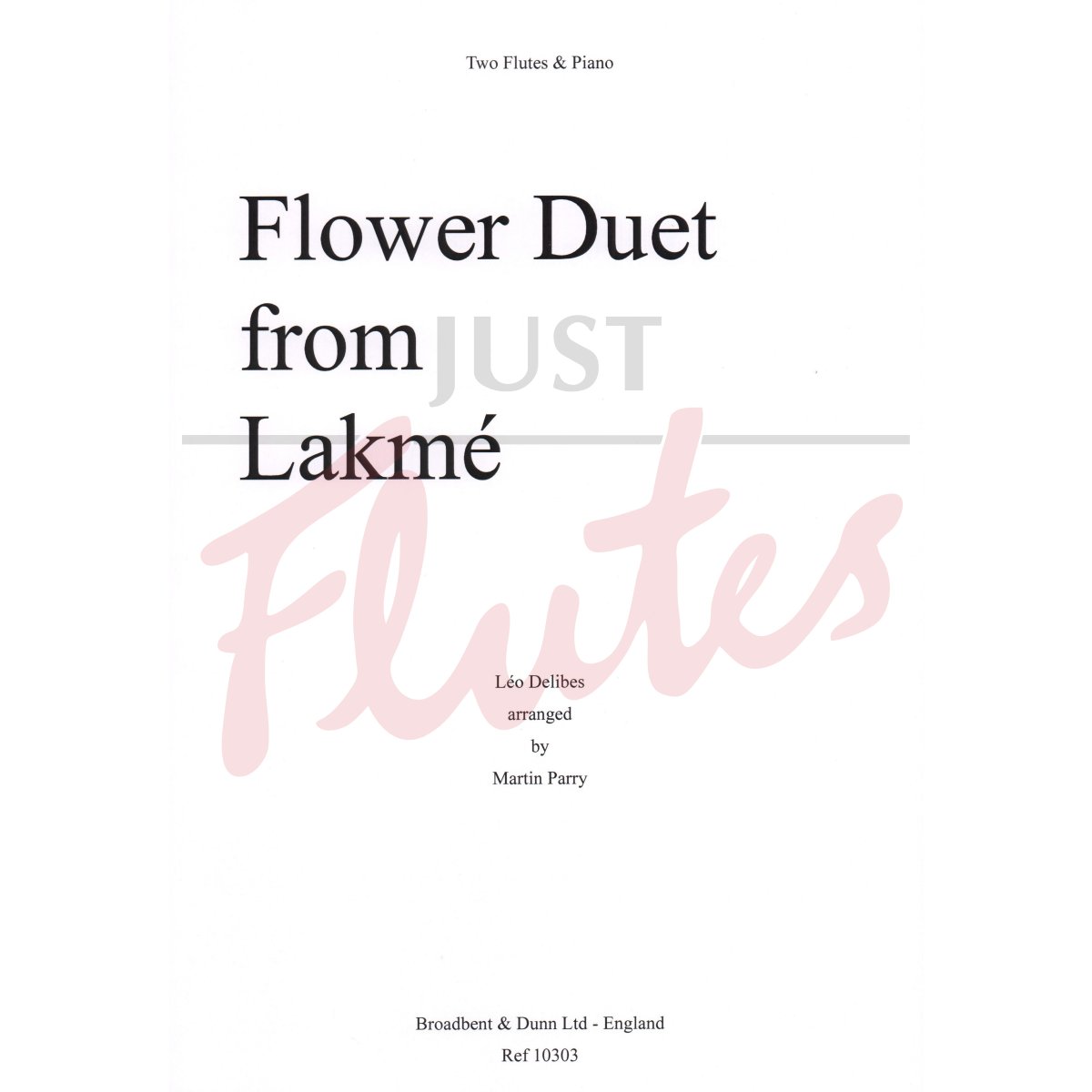 Flower Duet for Two Flutes and Piano
