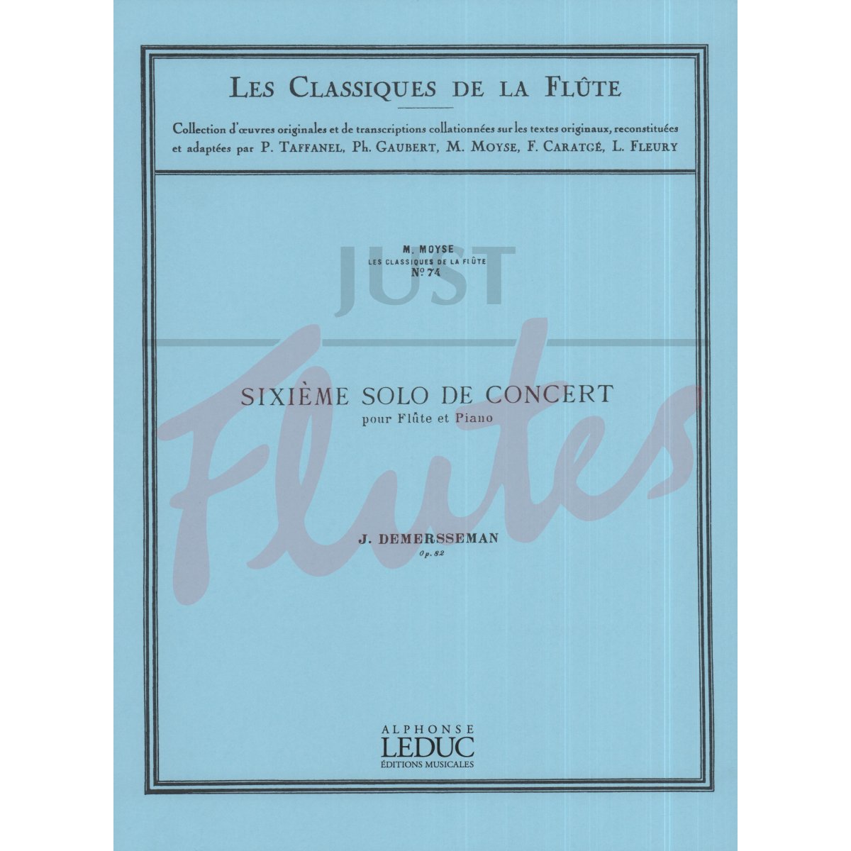 6th Solo de Concert for Flute and Piano