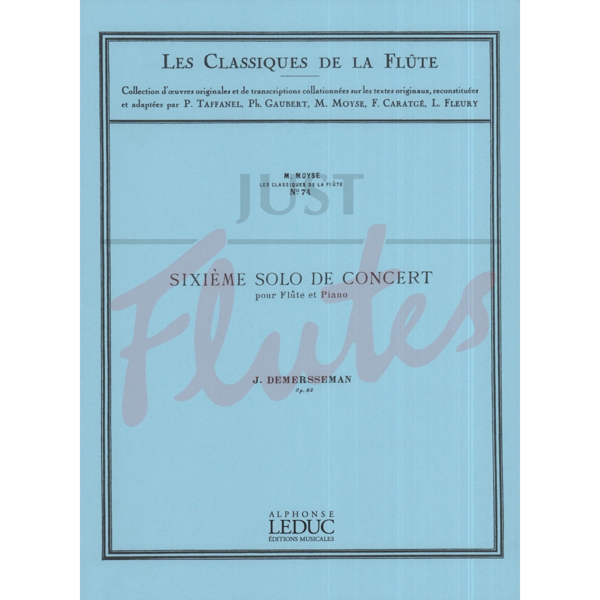 6th Solo de Concert for Flute and Piano