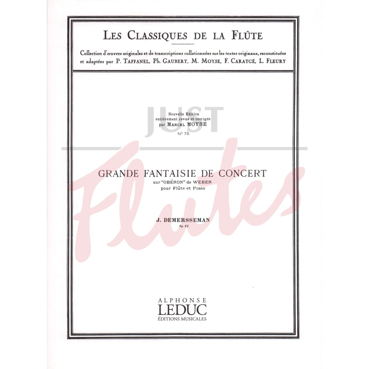 Grand Concert Fantasy on Weber&#039;s &quot;Oberon&quot; for Flute and Piano