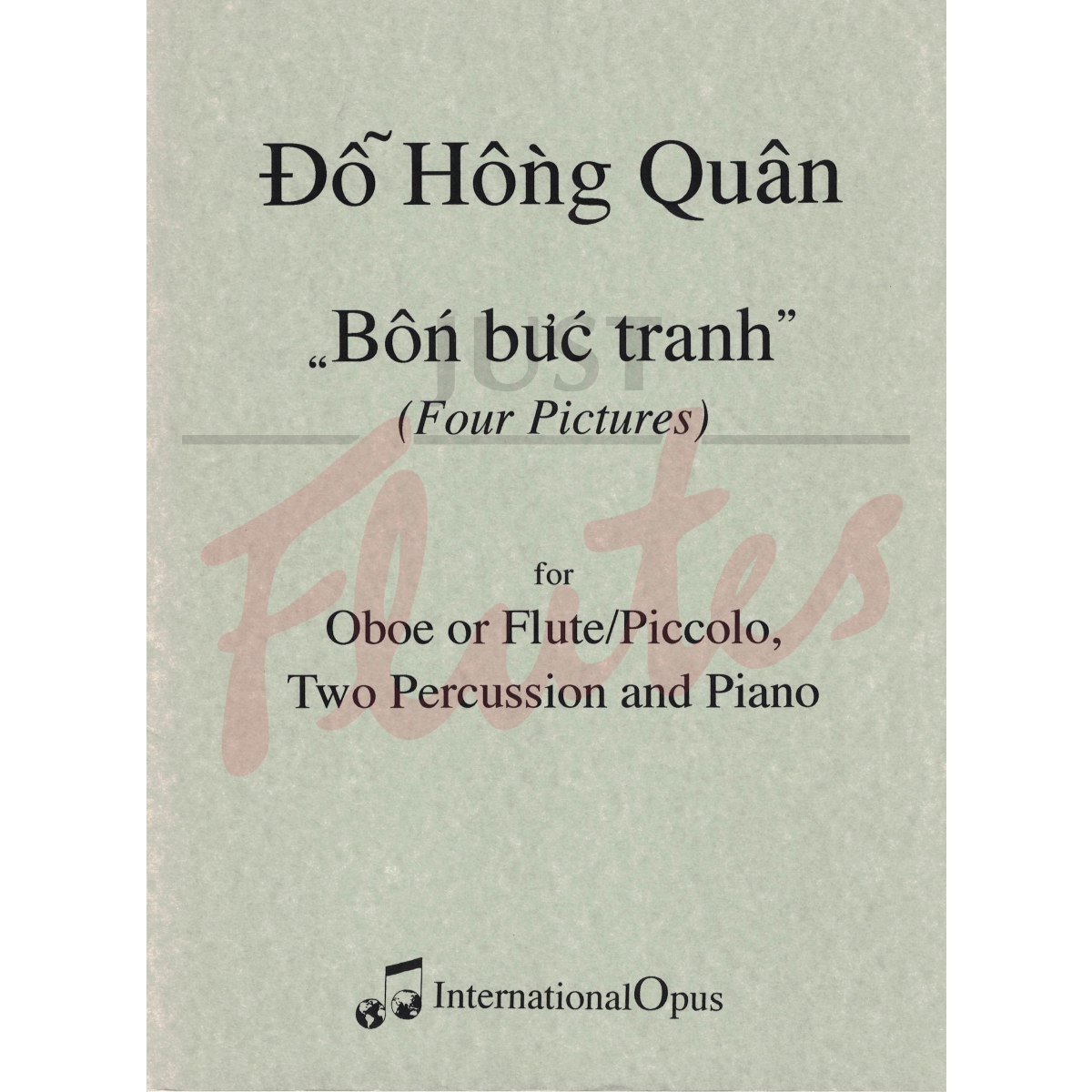 Bon buc tranh (4 Pictures) for Flute or Piccolo/Oboe, Percussion and Piano
