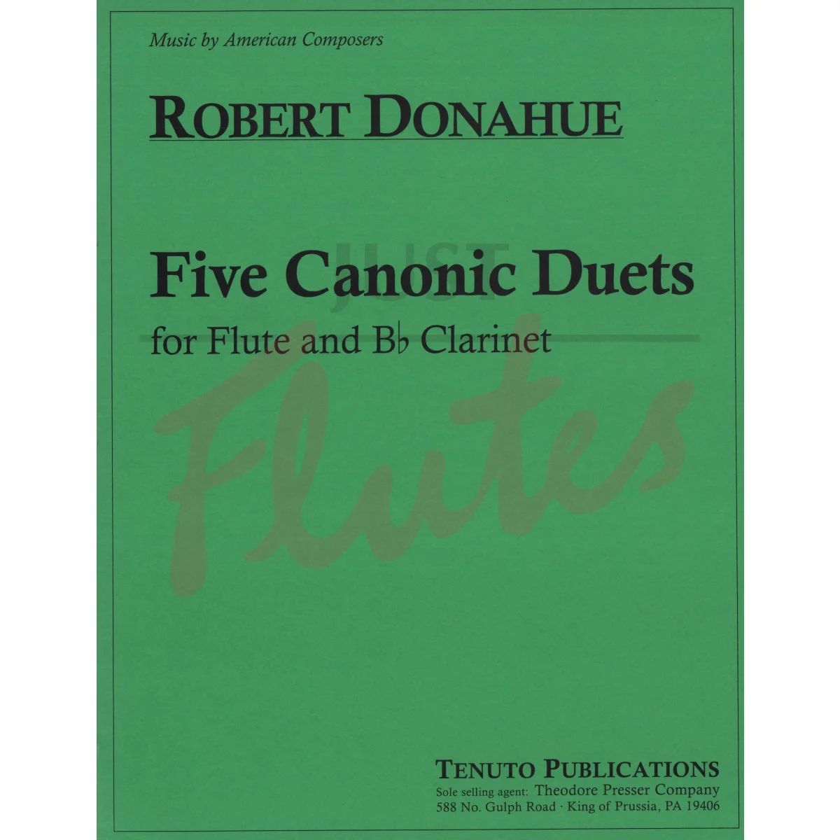 Five Canonic Duets for Flute and Clarinet