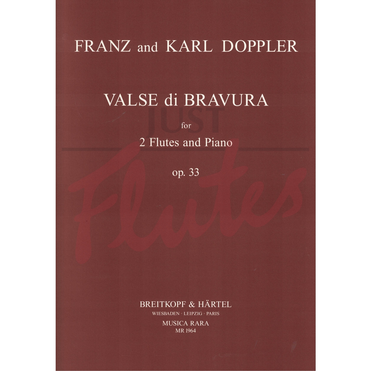 Valse di Bravura for Two Flutes and Piano