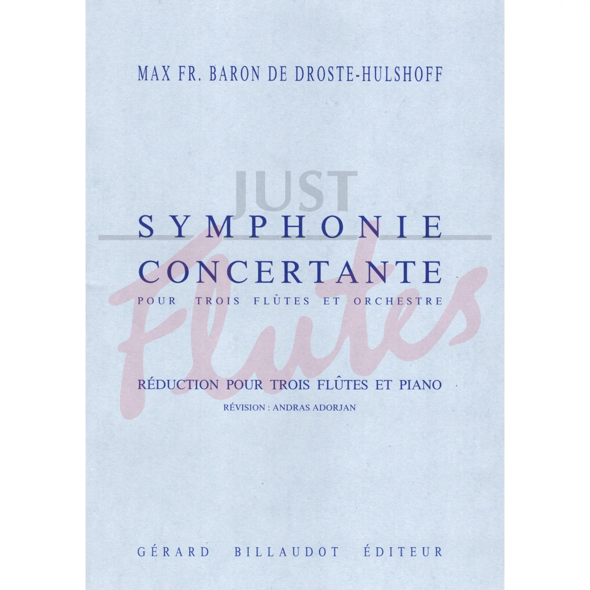 Symphonie Concertante for Three Flutes and Piano