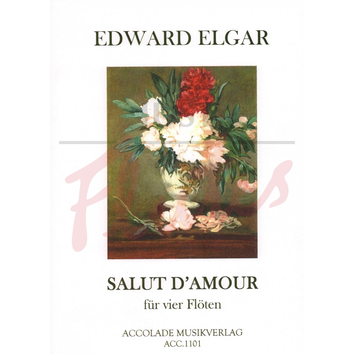 Salut d&#039;Amour for Four Flutes