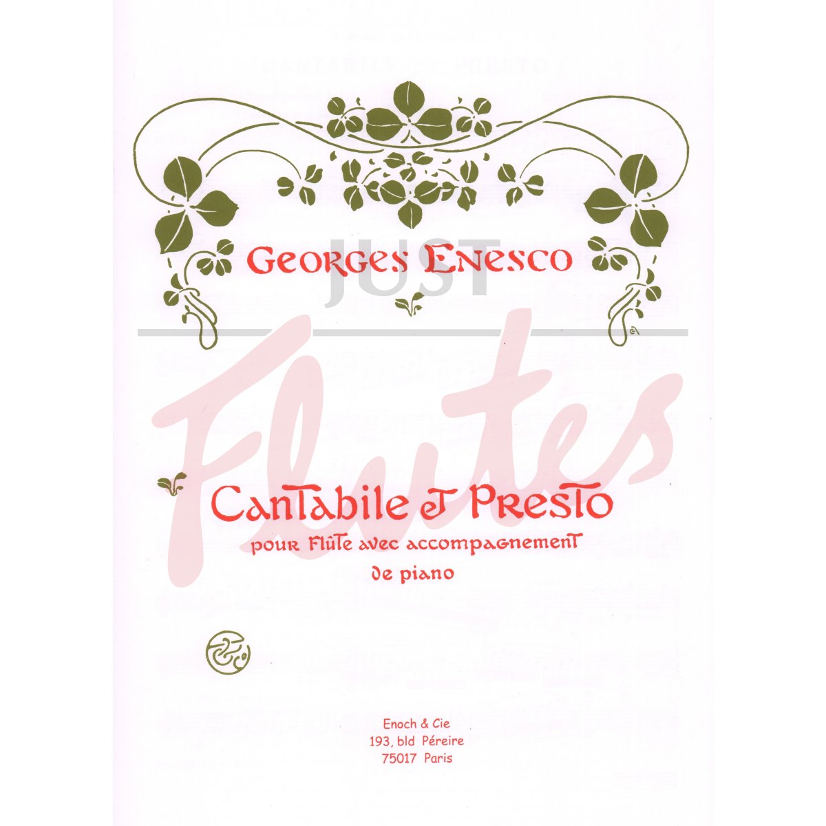 Cantabile et Presto for Flute and Piano