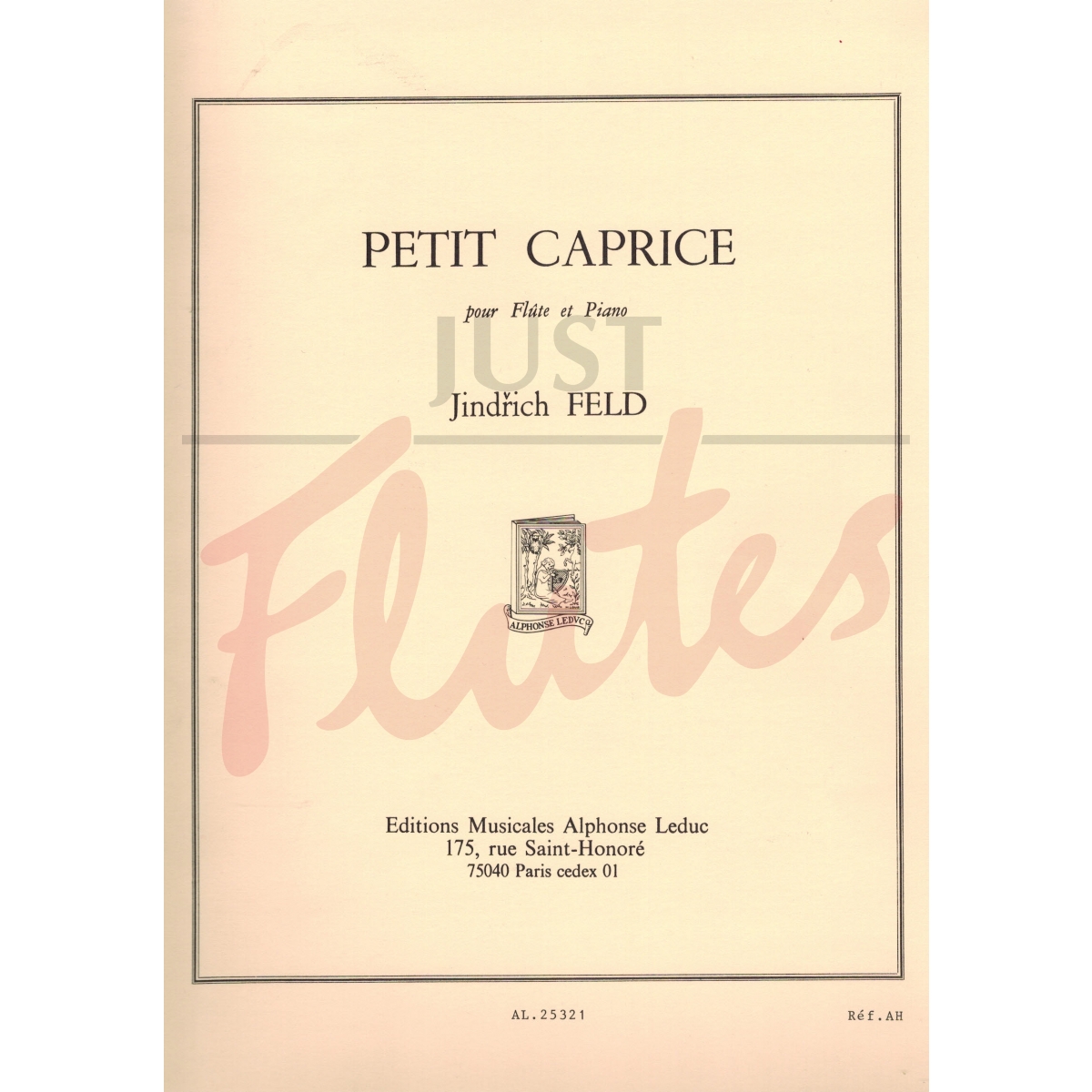 Petit Caprice for Flute and Piano - J. Feld. Just Flutes