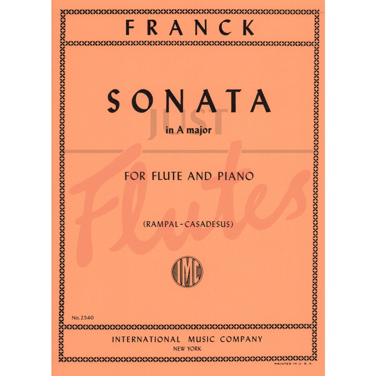 Sonata in A Major for Flute and Piano