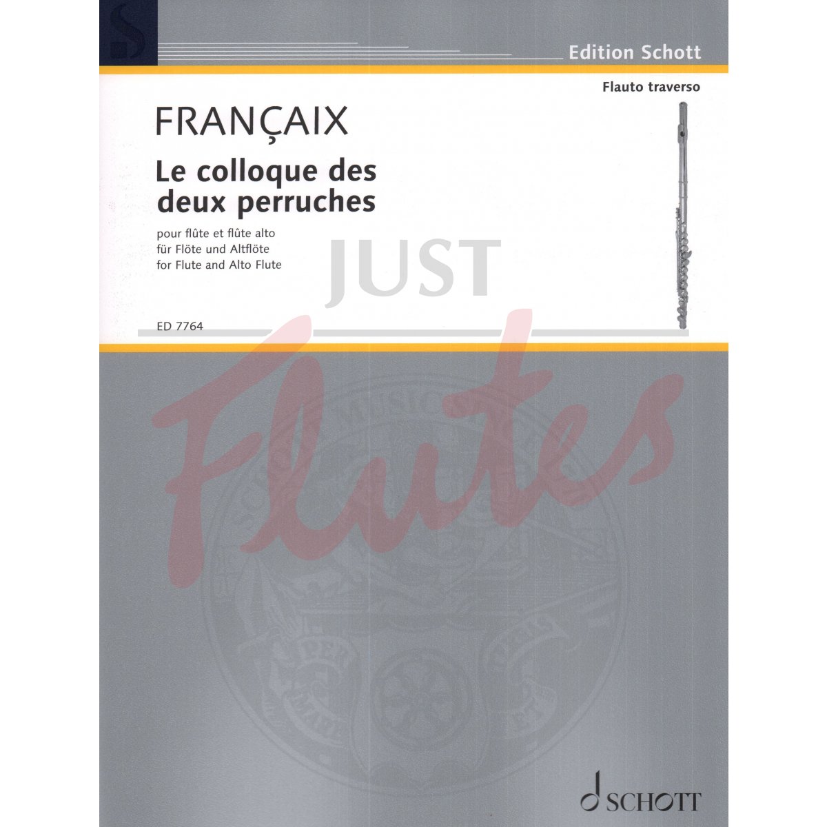 Le Colloque des deux perruches for Flute and Alto Flute