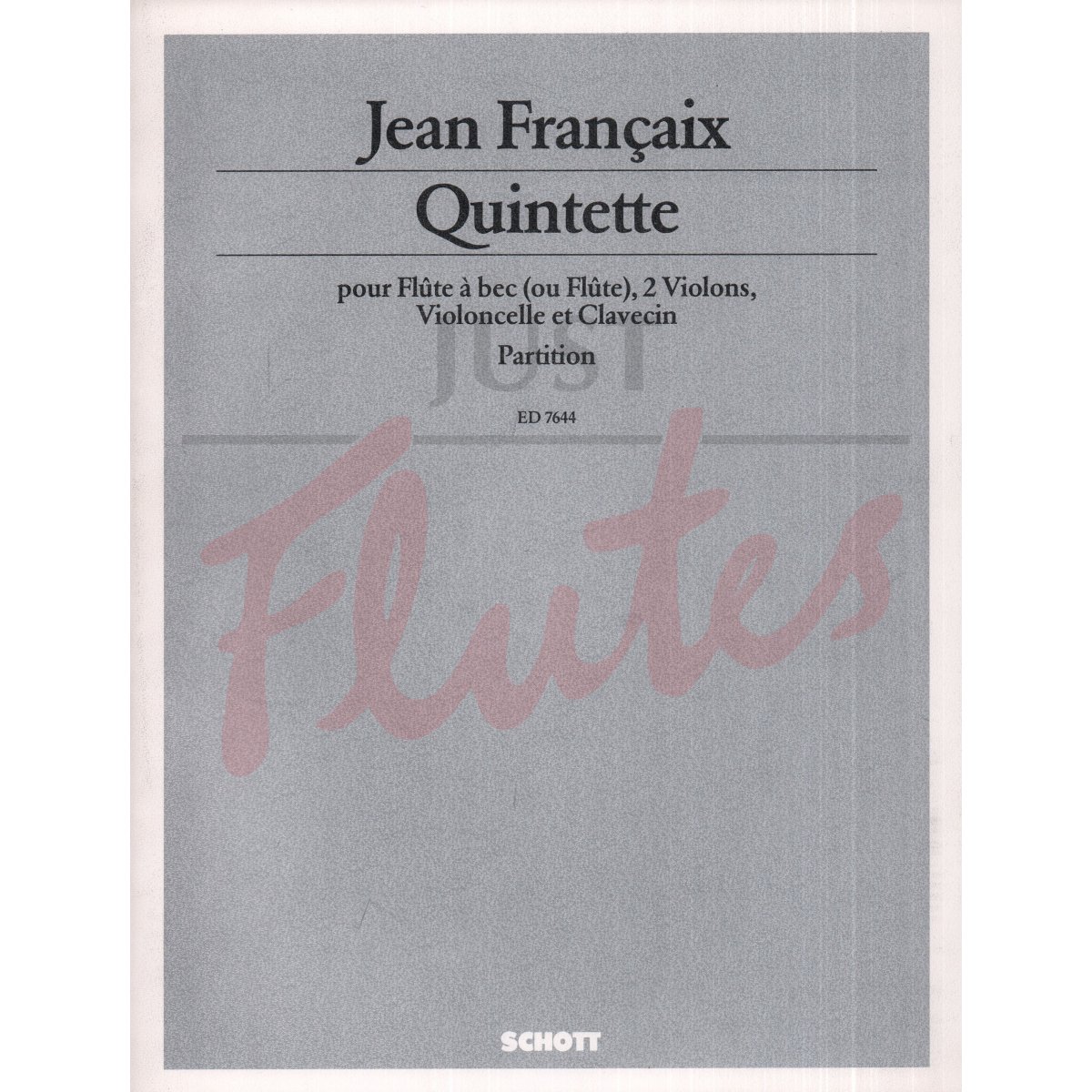 Quintet for Flute, Strings and Piano