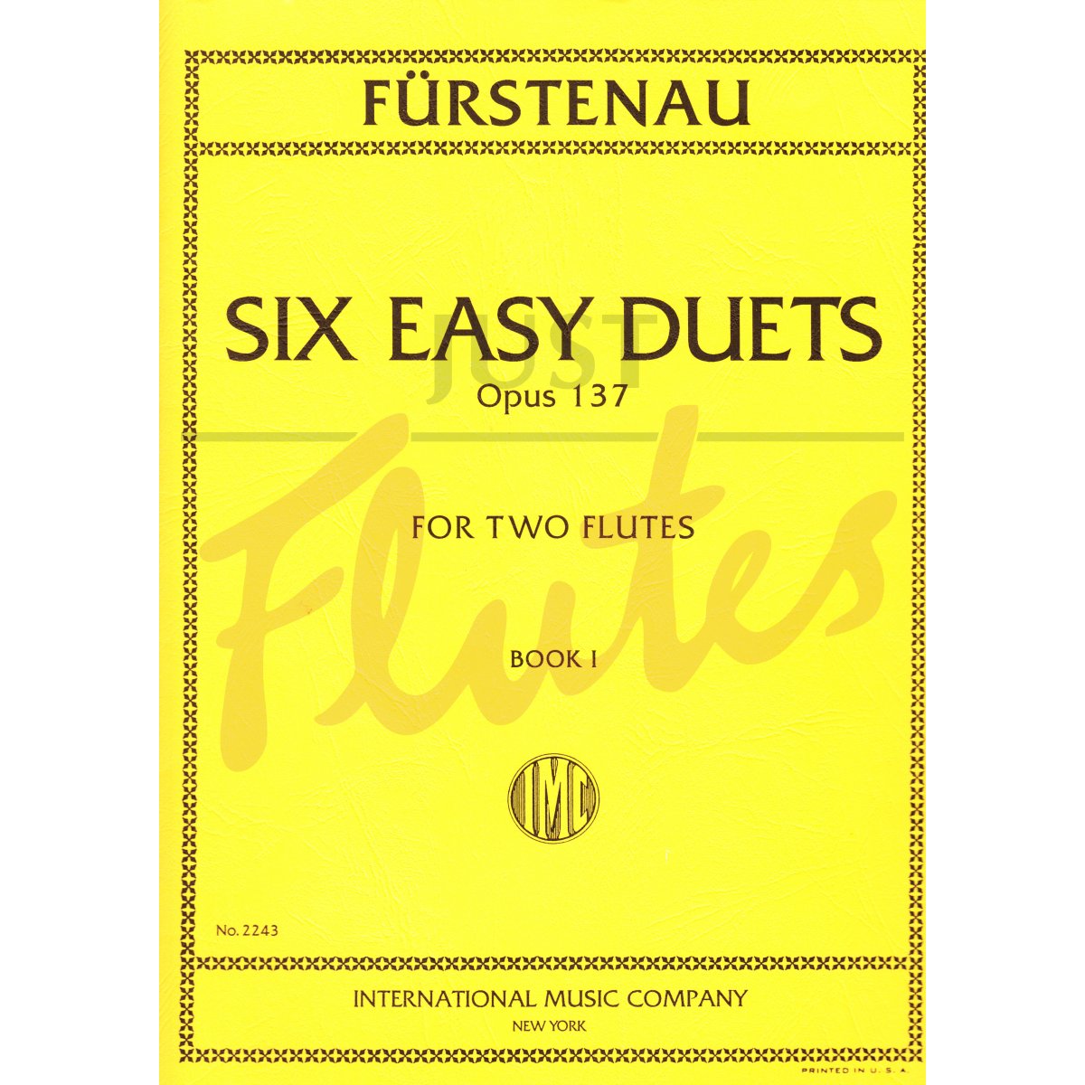 6 Duets Op 137  for Two Flutes Book 1