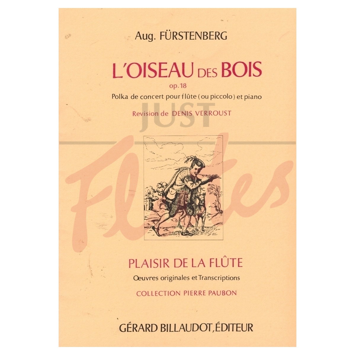 L&#039;Oiseau de Bois: Concert Polka for Flute (or Piccolo) and Piano