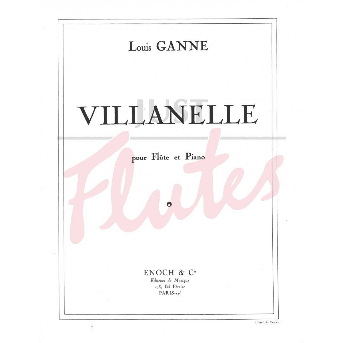 Villanelle for Flute and Piano