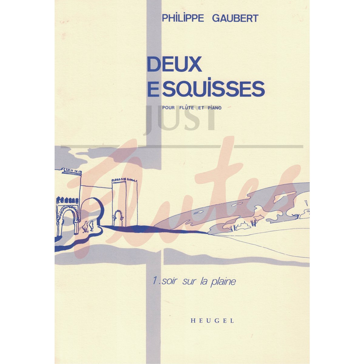 Deux Esquisses: No. 1 Soir sur la plaine for Flute and Piano