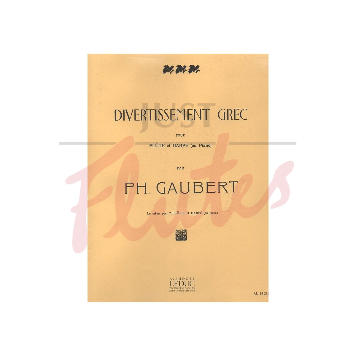 Divertissement Grec for Flute and Harp (or piano)