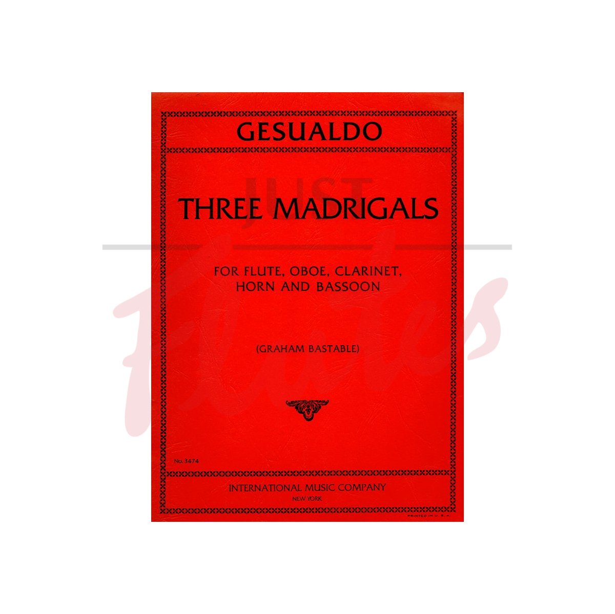 Three Madrigals arranged for Wind Quintet