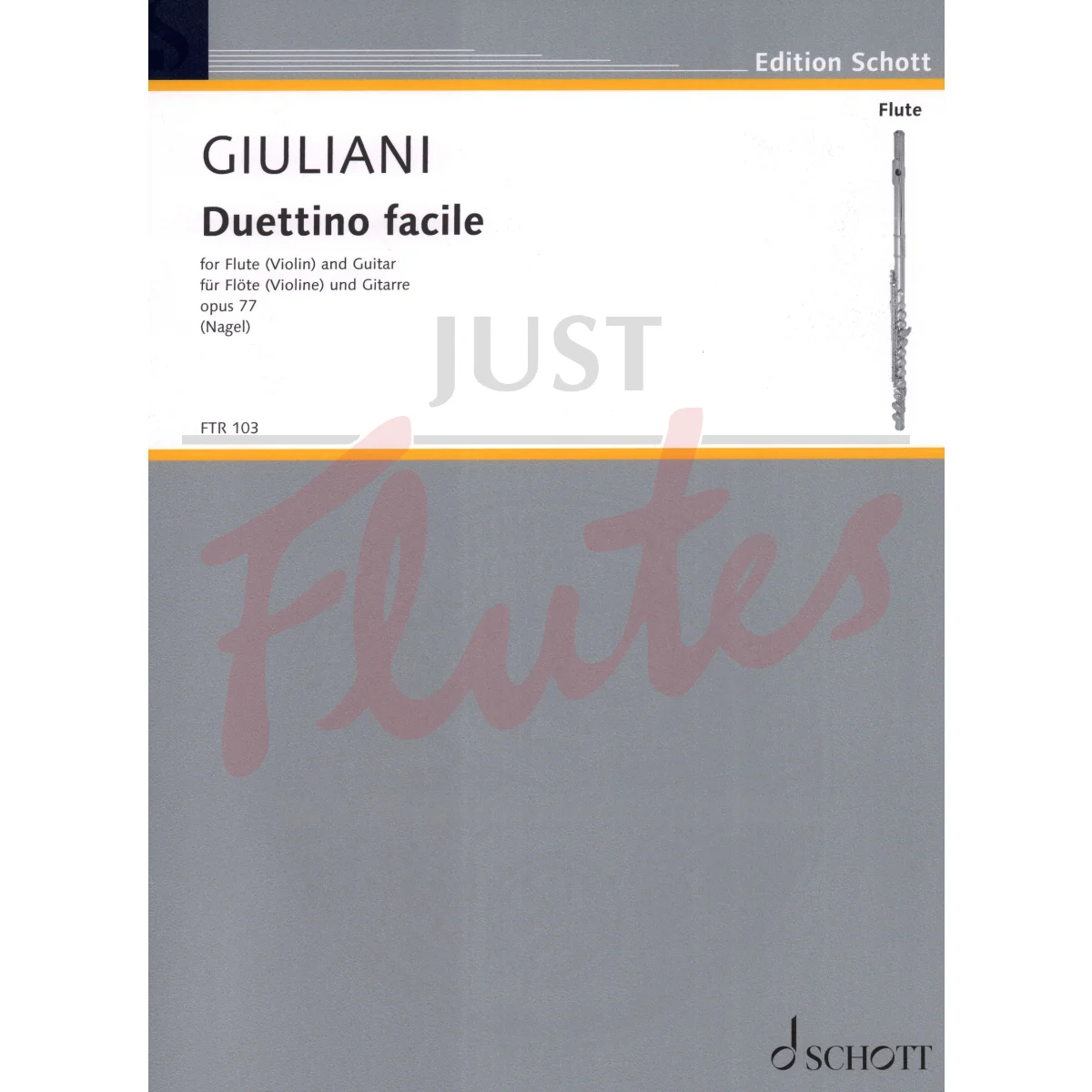 Duettino facile (Easy Duets) for Flute (or Violin) and Guitar