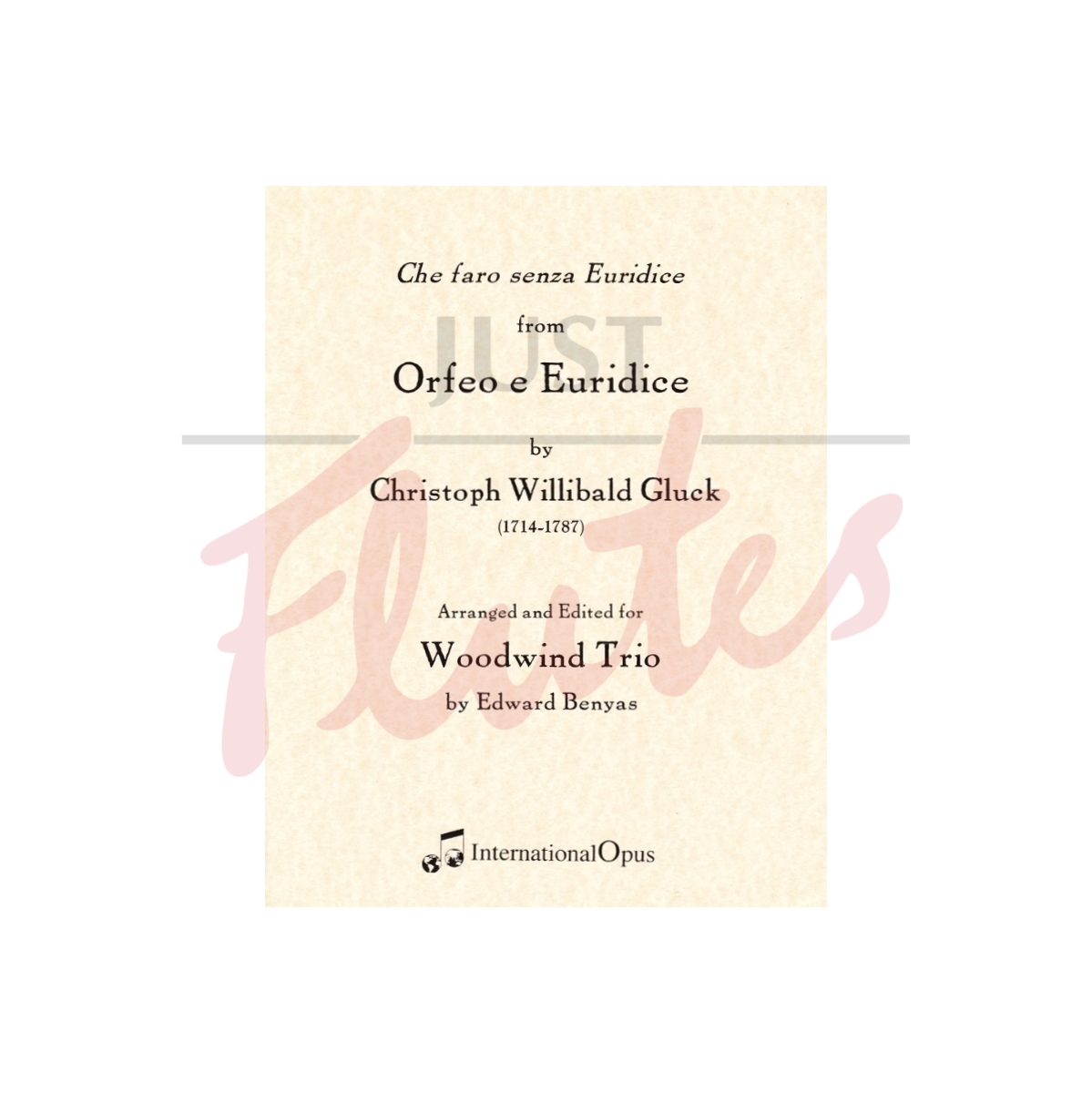 Che Faro senza Euridice (Orfeo) for Flute, Clarinet and Bassoon