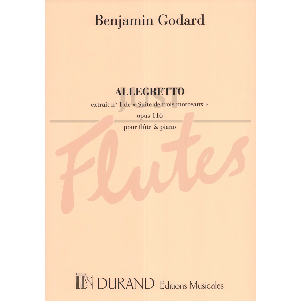 Allegretto from Suite de Trois Morceaux for Flute and Piano