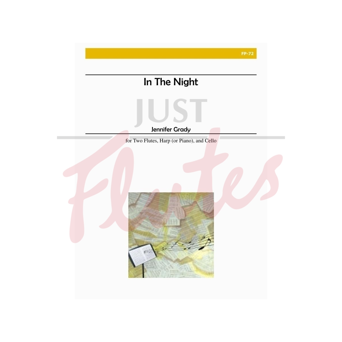 In the Night for Two Flutes, Harp (or Piano) and Cello