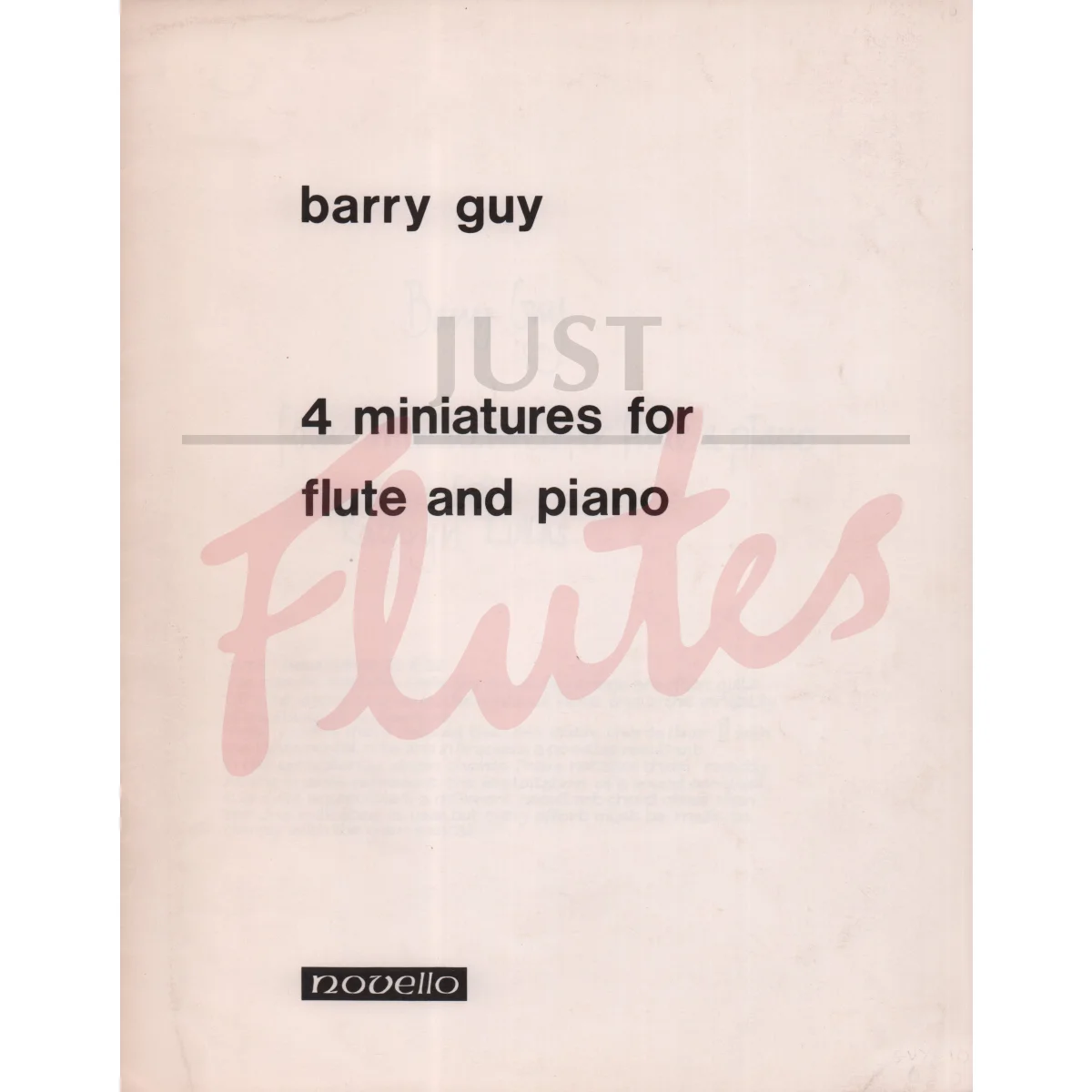 Four Miniatures for Flute and Piano