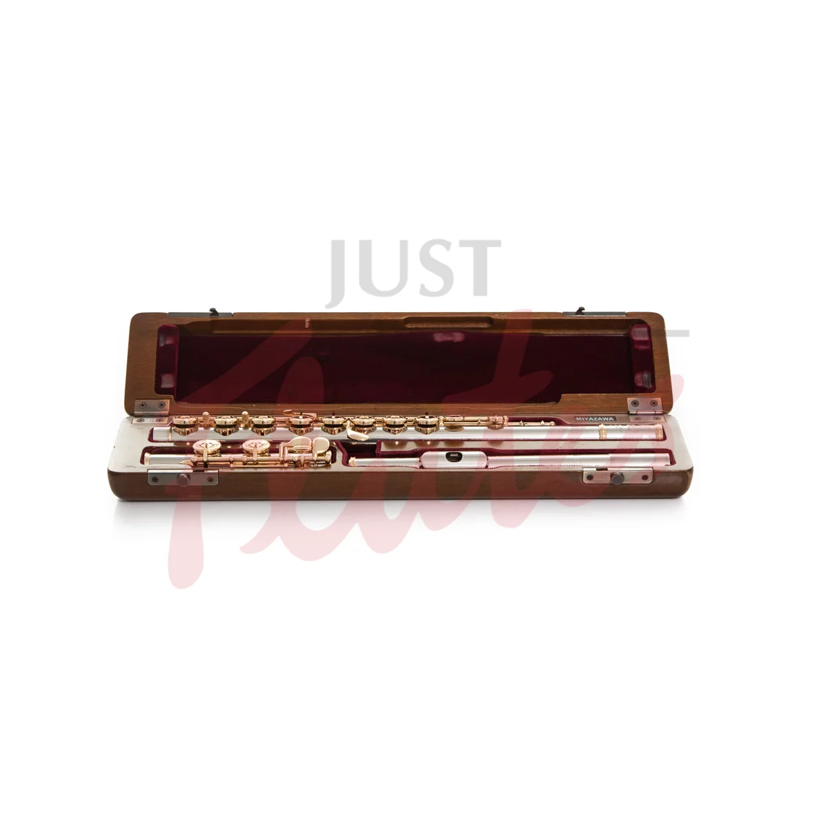 Pre-Owned Miyazawa Platinum Open G# Flute with 14k Rose Mechanism