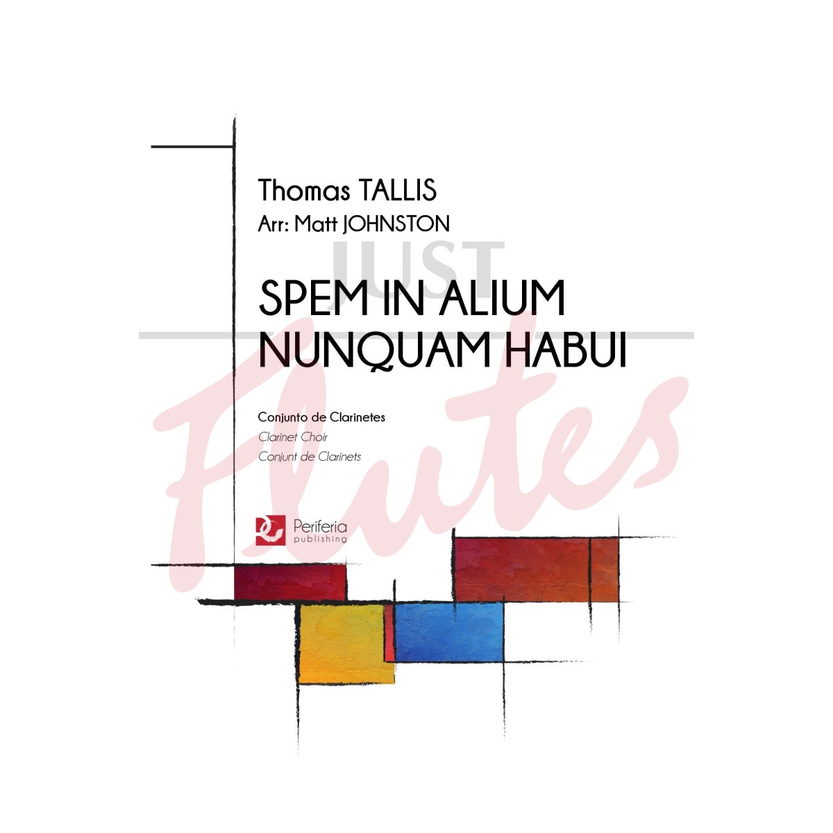 Spem in alium nunquam habui for Clarinet Choir