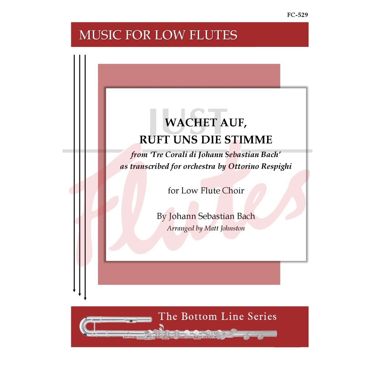 Wachet auf, ruft uns die Stimme for Low Flute Choir
