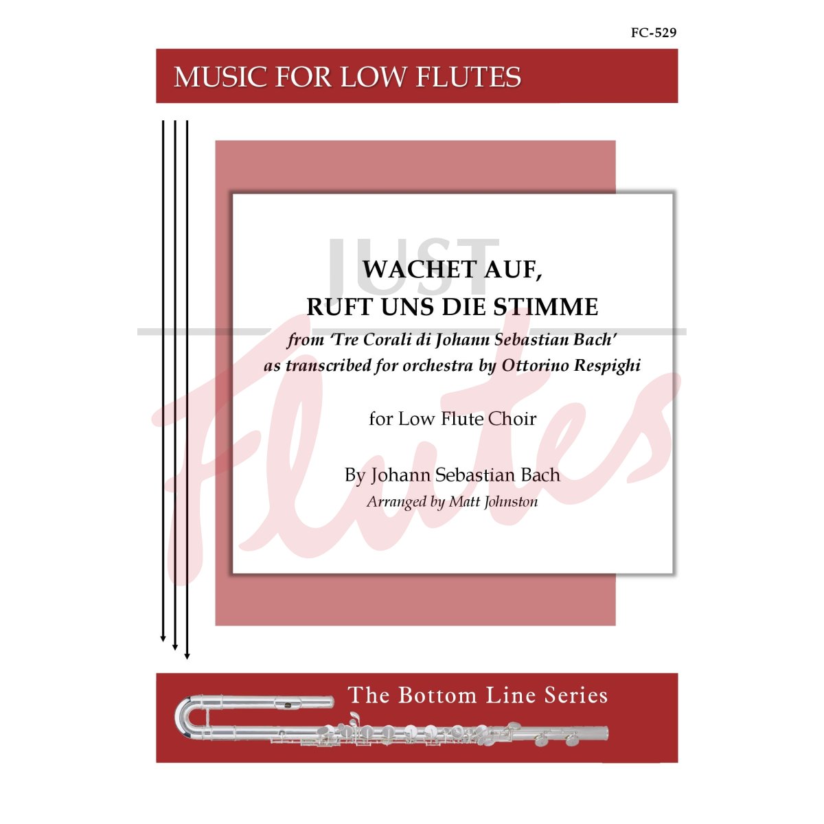 Wachet auf, ruft uns die Stimme for Low Flute Choir