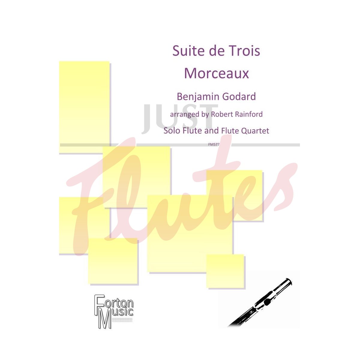 Suite de Trois Morceaux arranged for Solo Flute and Flute Quartet