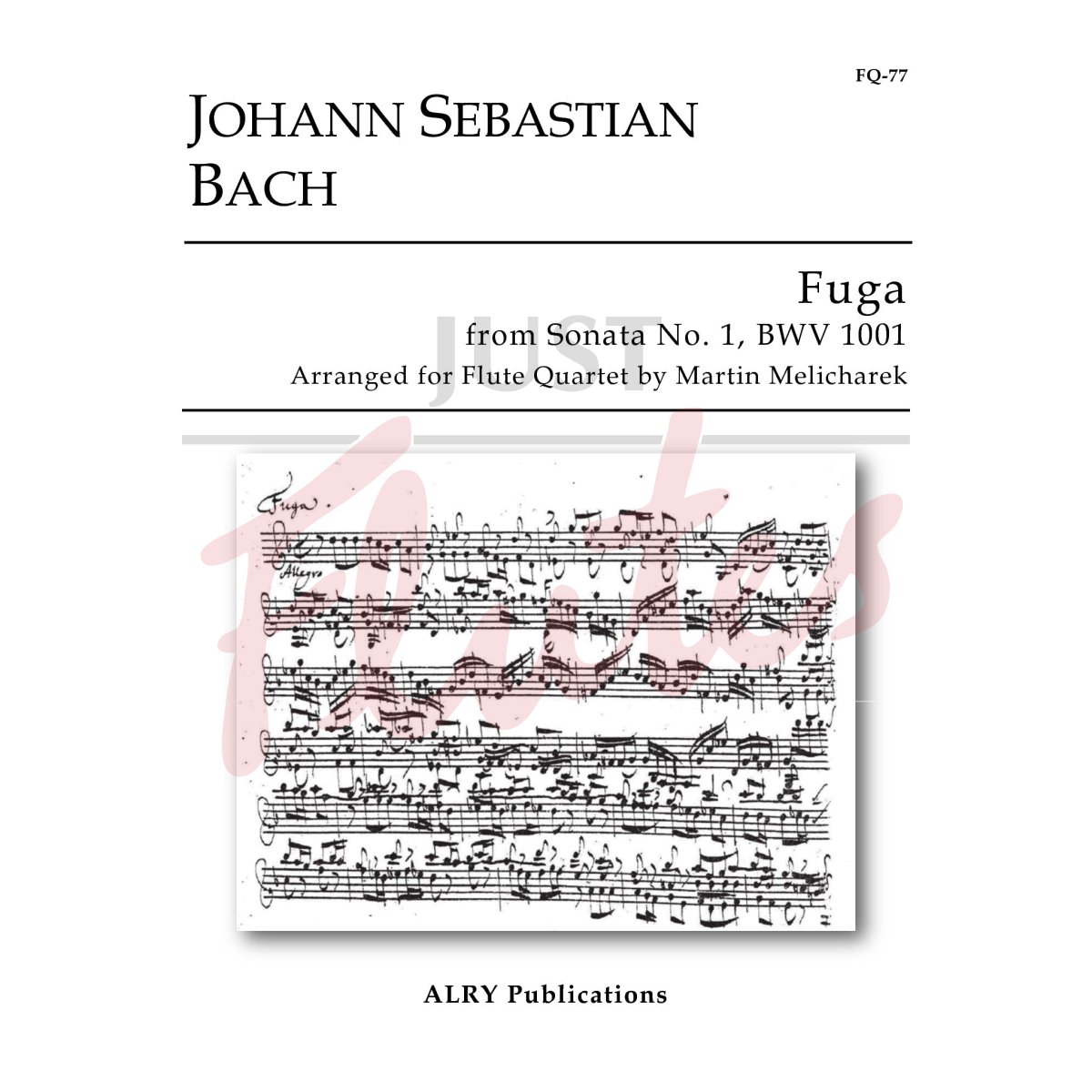 Fuga from Sonata No. 1 for Flute Quartet