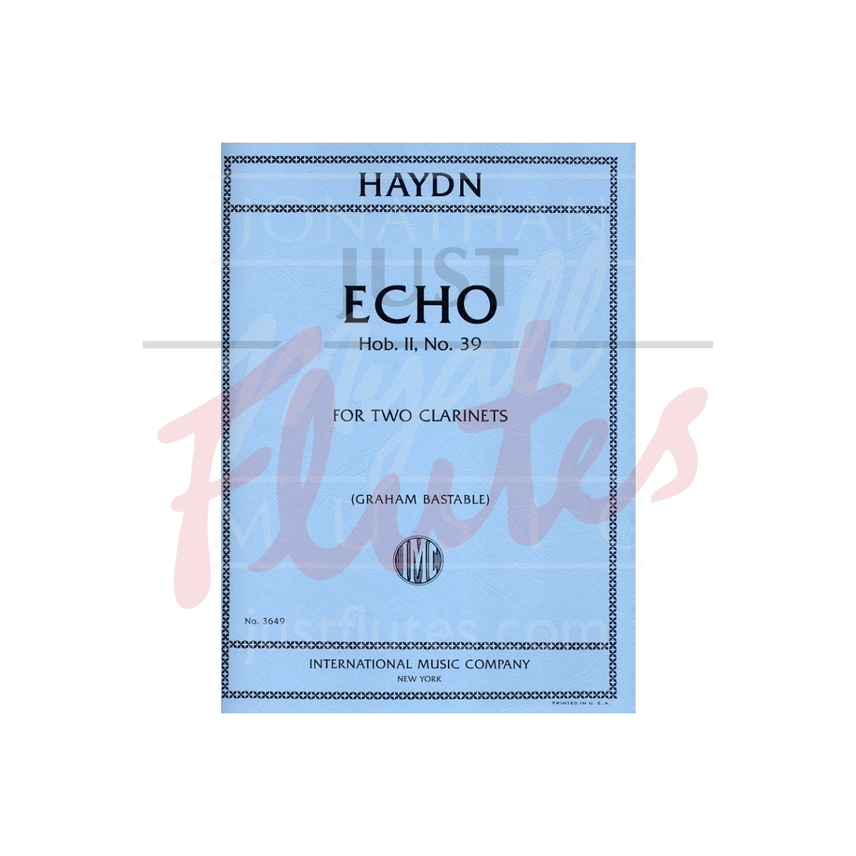 Echo Hob.II, No.39 for 2 Clarinets