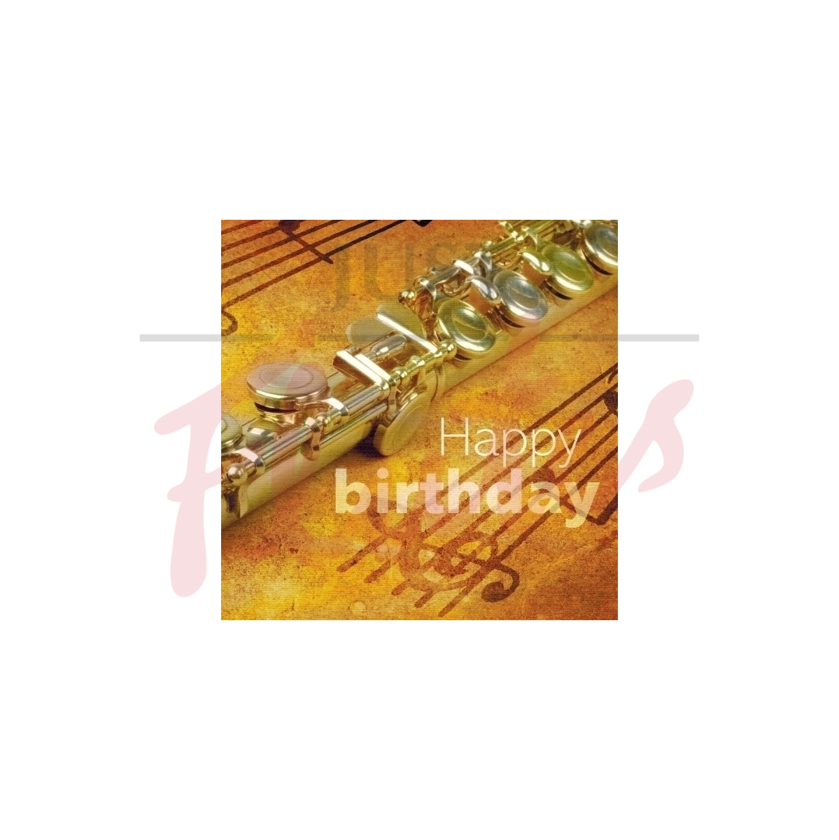 Flute Birthday Card